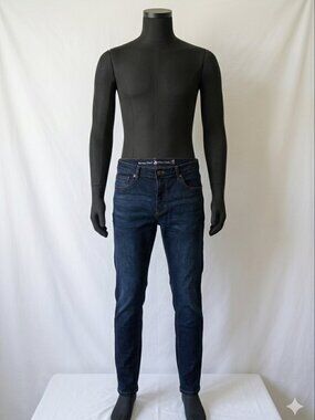 Beverly Hills Polo Club Jeans Mens 34x32 Blue Regular Fit Straight Leg Stretch